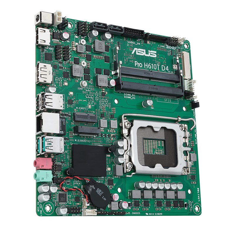 华硕Pro H610T D4 /PRIME H610T2 T3主板超薄Thin mini ITX小主机