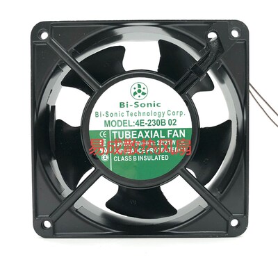 全新百瑞 4E-230B 02 230VAC 50/60Hz 22/21W全金属12038散热风扇
