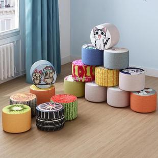 儿童卡通小凳子家用矮凳宝宝可爱软坐墩迷你板凳茶几沙发凳脚踏凳