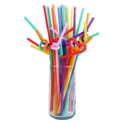 彩色手工艺术吸管一次性单支饮料塑料单独包装独立非diy商用郑之