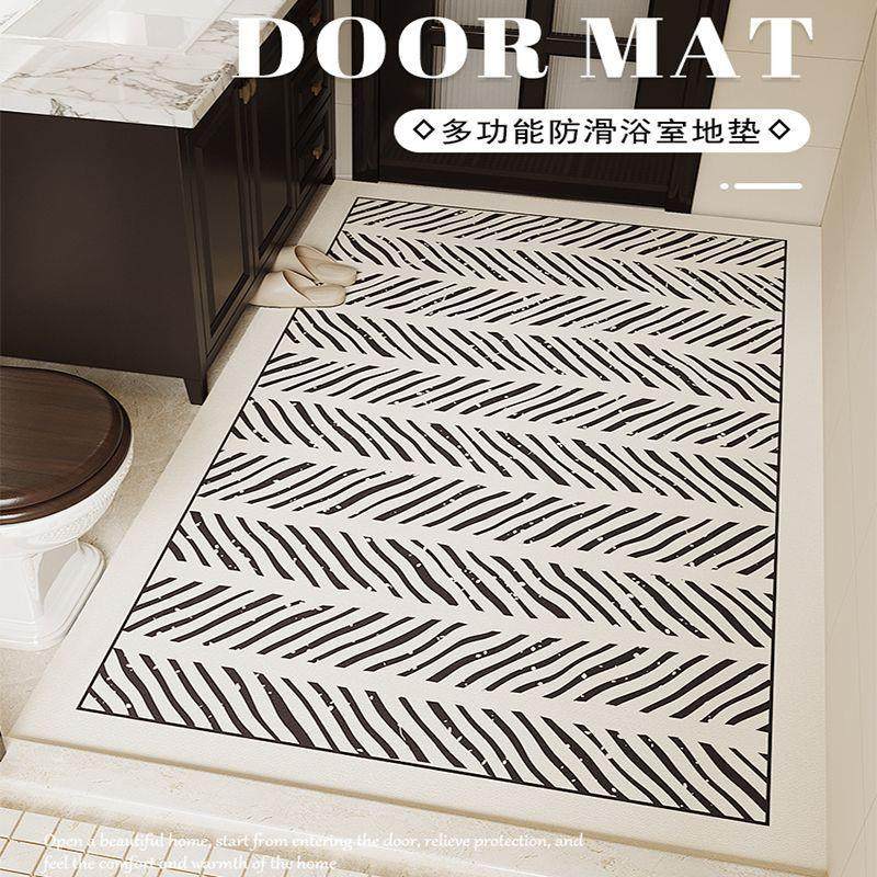 浴室地垫硅藻泥吸水防滑洗手台卫生间大尺寸全铺地毯入户门口脚垫