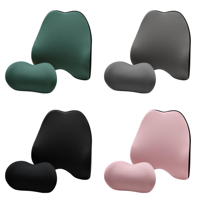 汽车头枕腰靠车座靠枕车用记忆棉慢回弹护颈枕车载枕头护腰垫