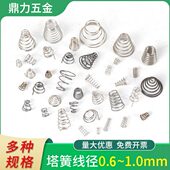 塔簧弹簧304不锈钢锥形宝塔钢丝线材折弯异型压簧梯形长短0.6 1.0