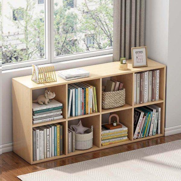 自由组合格子柜书架置物架落地家用书柜矮柜收纳柜八格柜靠墙柜子,收纳整理,书桌收纳置物架,淘宝优惠券,粉丝福利购,淘宝优惠卷