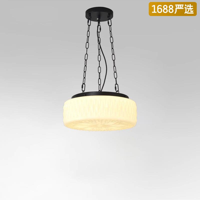 法式中古房间灯复古餐厅艺术雕刻创意玻璃灯玄关过道吊灯