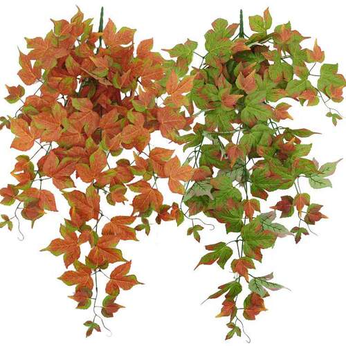 仿真植物壁挂家居绿植墙面装饰塑料藤条壁挂吊篮花背景墙绿叶垂吊