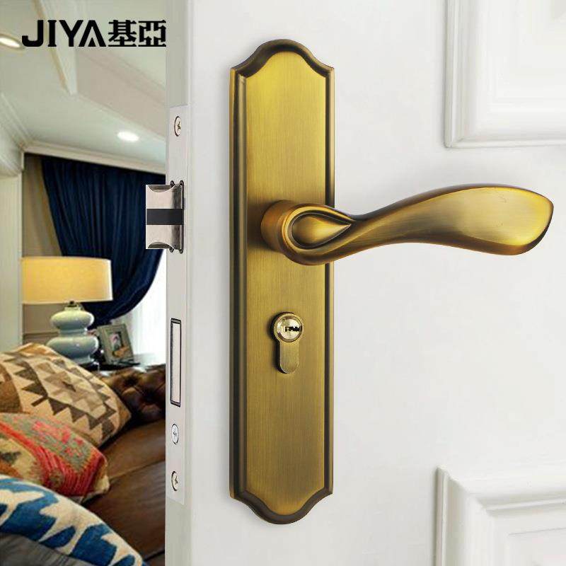 基亚现代室内门锁卧室实木门锁家用静音房门锁手把通用型执手锁具