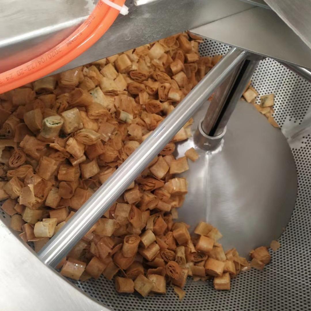 大豆蛋白脱水机油炸食品甩油机挤压脱水设备试机现货