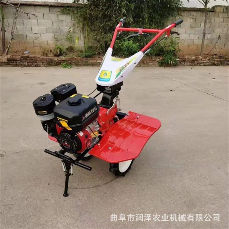7.5马力汽油手推式q两驱多功能微耕机山地大马力旋耕除草开沟机