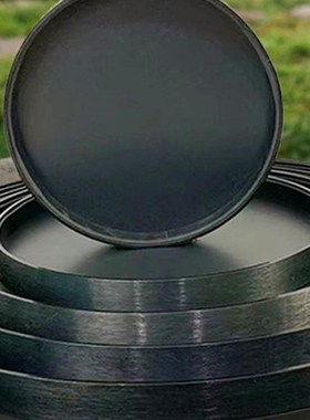 盆景盆中式微景观圆盘造景托盘沙盘大圆桌底盘餐T桌中间摆盘圆形