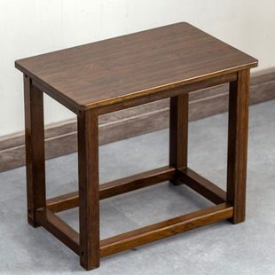 黑胡桃色凳子四方凳楠竹方凳子实木餐凳现代中式鸡翅木色椅子家用