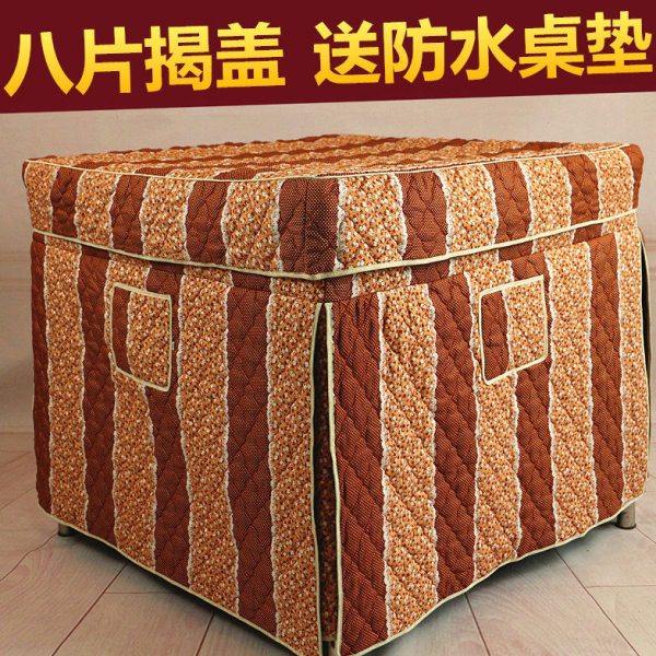 新款加厚烤火罩电炉罩子正方形烤火炉罩套电暖炉桌罩套烤火桌布罩,居家布艺,微波炉罩,淘宝优惠券,粉丝福利购,淘宝优惠卷