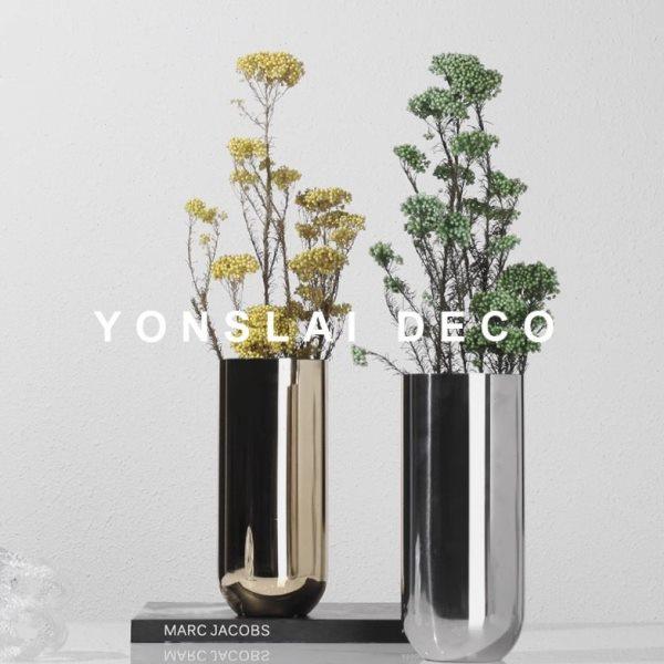 现代样板房间轻奢金属不锈钢花瓶插花花器家居售楼处软装饰品摆件,家居饰品,花瓶,淘宝优惠券,粉丝福利购,淘宝优惠卷