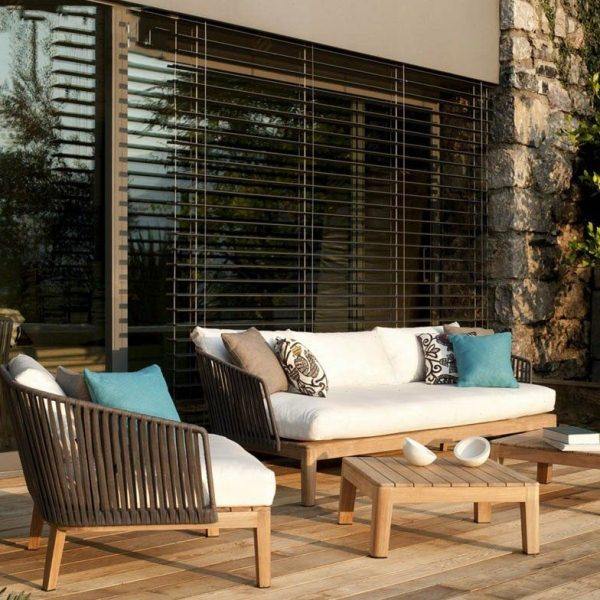 户外实木编藤沙发客厅现代简约懒人躺床椅室内庭院民宿茶几三件套,住宅家具,户外沙发,淘宝优惠券,粉丝福利购,淘宝优惠卷