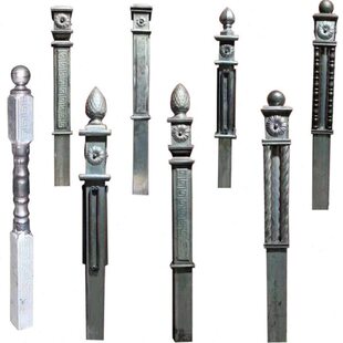 铁艺楼梯配件大柱龙头柱转角柱立柱阳台扶手柱子别墅铁护栏起步柱