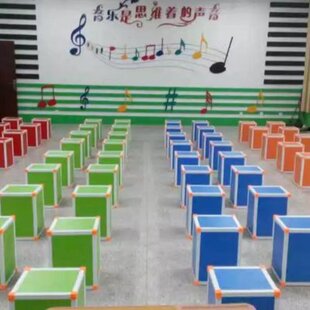 多功能音乐凳舞蹈室凳子加厚六面体凳合唱台学校音乐教室专用凳