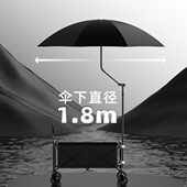 户外露营伞便携户外露营野餐遮阳伞野外小推车便携式 摆摊庭院大伞
