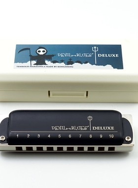 Devil Blues Deluxse 十孔布鲁斯蓝调10孔初学口琴 DBD DB PADDY