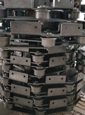 链板线链条P75P100 P125 P80P160双节距输送链条弯板链条打包机链