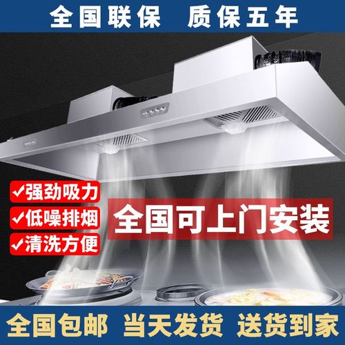 抽油烟机商用饭店厨房农村柴火H土灶大吸力净化一体机