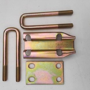 玉米播种机卡具成套u型卡扣 60梁70梁80大梁固定开沟耧腿成套配件