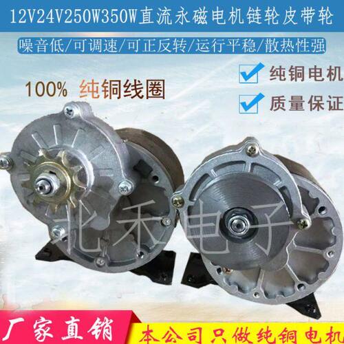 12V24V250W350W减速有刷电机MY1016Z2羚鹰电动车电机尤奈特同款