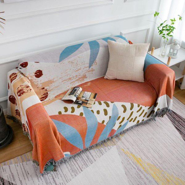 阳光夏日北欧沙发巾盖布沙发罩沙滩巾沙发垫全盖四季复古野餐垫,居家布艺,沙发垫,淘宝优惠券,粉丝福利购,淘宝优惠卷