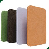 定制聚酯纤维吸音板墙面毛毡订做音响房天花板墙体隔音板阻燃装 饰