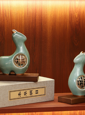 《未羊》创意新中式生肖摆件家居饰品轻奢高档客厅酒Y柜乔迁礼品