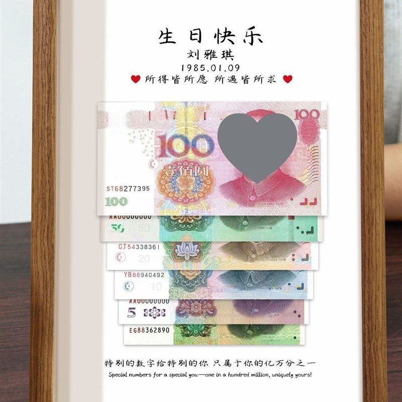 私人订制相框摆件高级送闺蜜男女朋友J情侣爸妈男女孩生日礼物