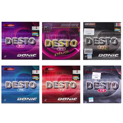 【宏图乒乓】DONIC多尼克F1加硬F2 F3乒乓球胶皮彩色套胶进口内能