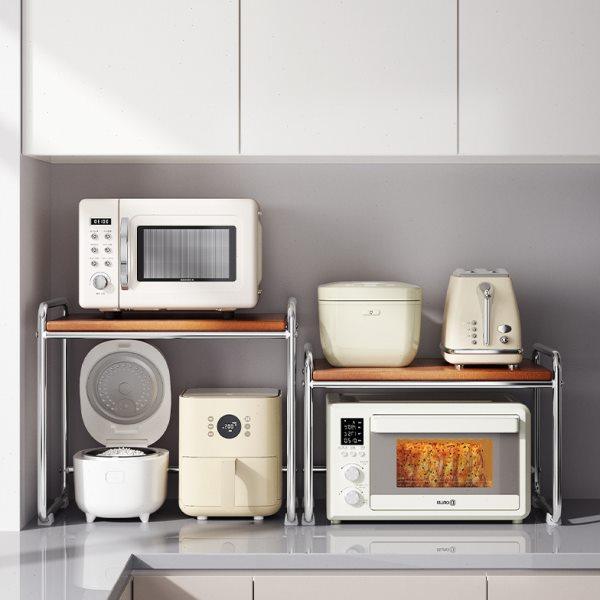 中古厨房置物架台面微波炉烤箱加高收纳架子多功能电饭锅分层支架,厨房/烹饪用具,微波炉置物架,淘宝优惠券,粉丝福利购,淘宝优惠卷