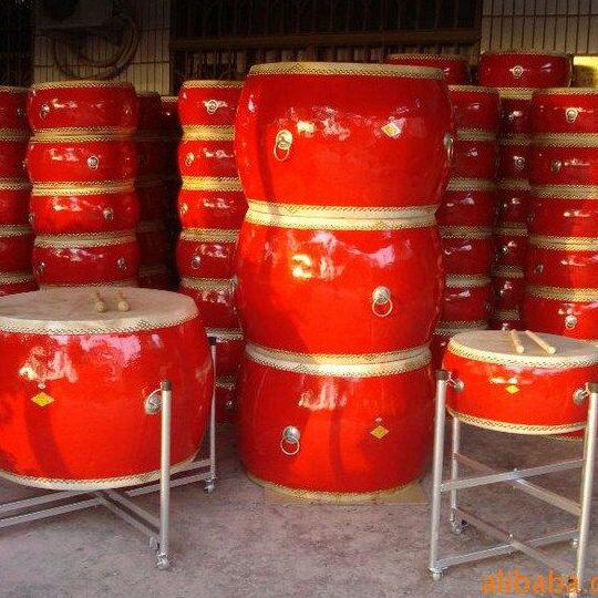 20寸大鼓 牛皮战鼓 龙鼓 堂鼓 66CM直径 55CM60CM高度 寺庙鼓