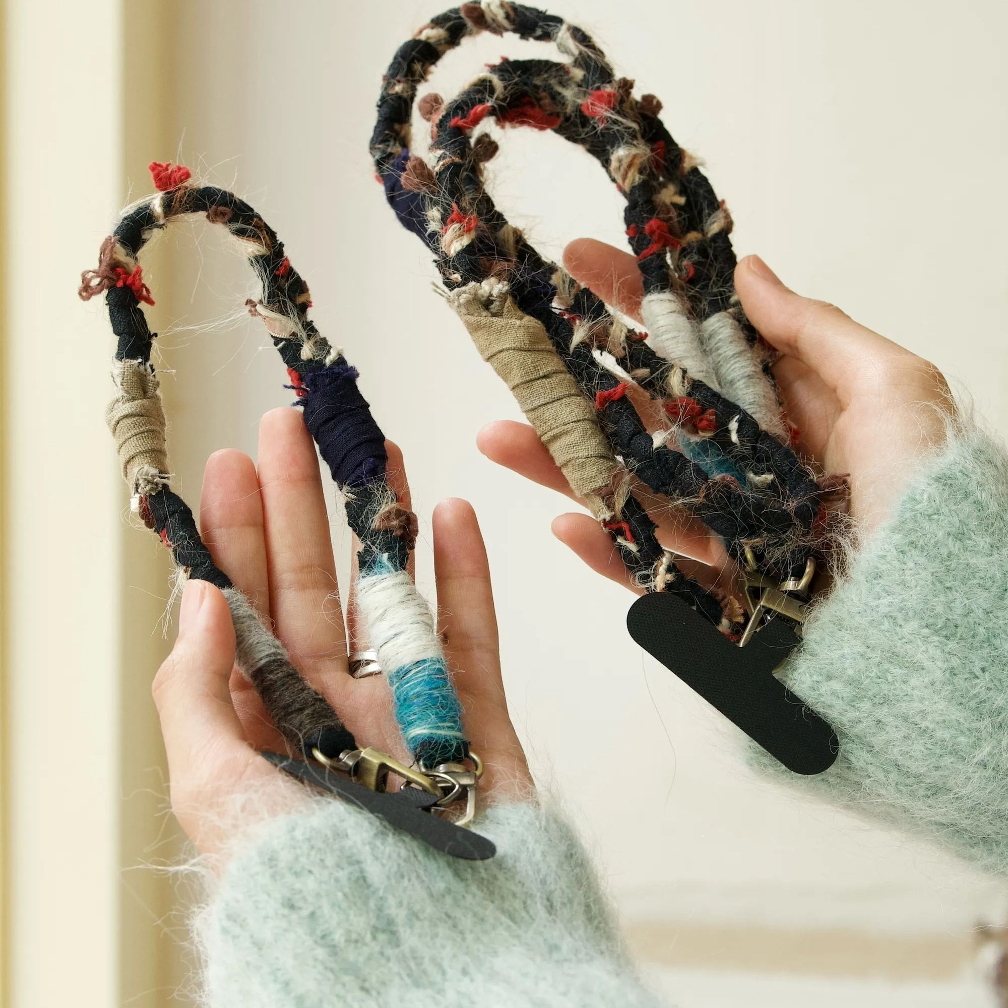 新品【绳】置四海侗布手机绳编织长款斜挎挂脖民族风高级感