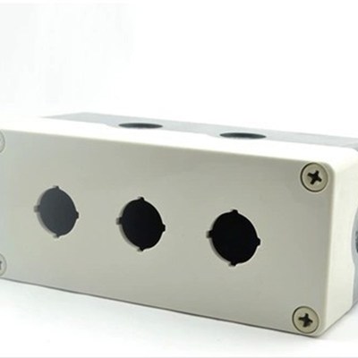 3孔按钮开关盒 直径22 防水按钮控制盒 175X75X85 按钮盒TYX3