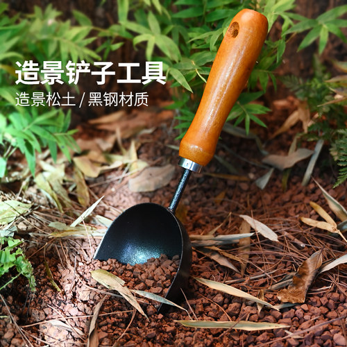 黄缘闭壳龟饲养箱铲子爬宠半水龟养殖箱环境造景铲土种花清洁工具