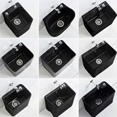 阳台黑色陶瓷拖把池北欧哑光家用大号小号洗拖布盆卫生间墩布池槽