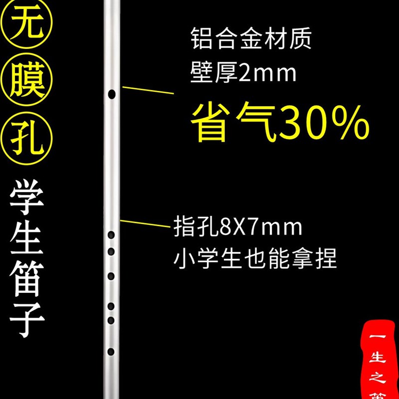 无膜孔铝合金笛子竹笛音准标Z准音色经典