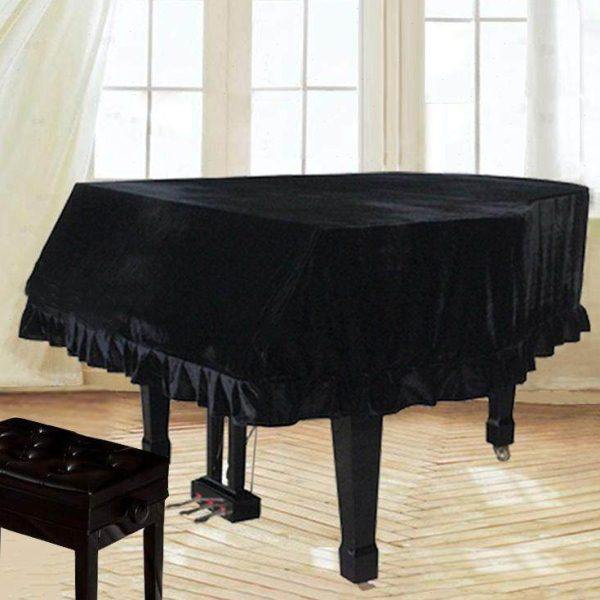 钢琴罩三角简约防尘琴套现代金丝绒盖布全加厚高档电子北欧高端凳,居家布艺,钢琴罩,淘宝优惠券,粉丝福利购,淘宝优惠卷