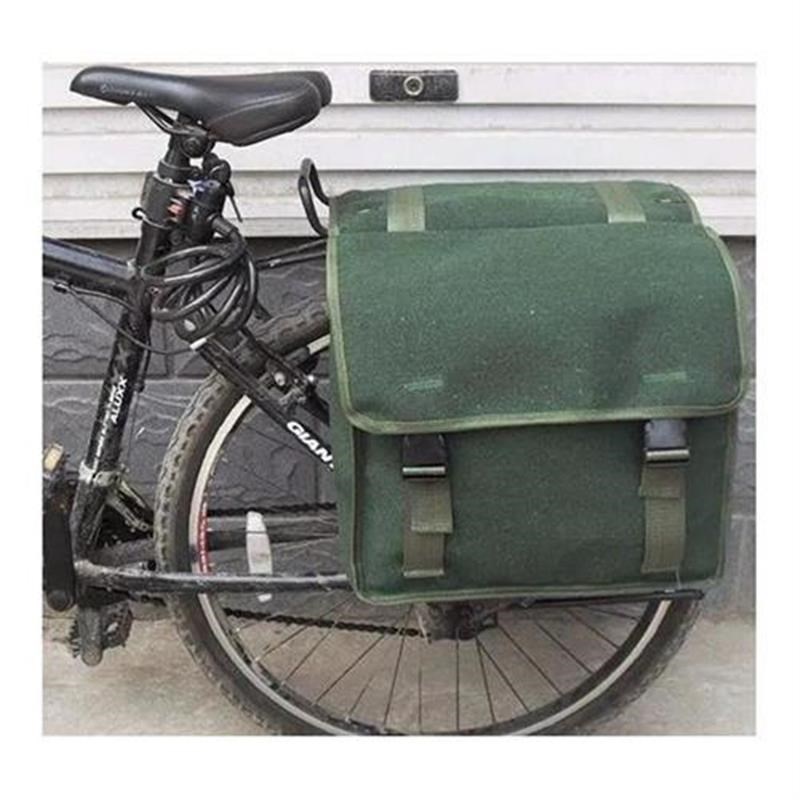 加厚帆布山地车自行车包尾包后驮包/驼包L车架包后架包骑行用包邮