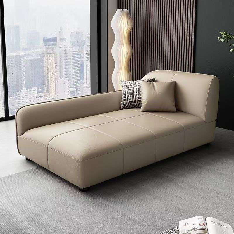 新款防水耐磨猫抓皮贵妃客厅卧室整装实木沙发单人贵妃榻躺椅