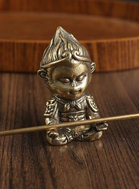 黄铜摆件孙悟空桌面斗战胜佛车摆件铜雕工艺品摆饰品齐天大圣悟空