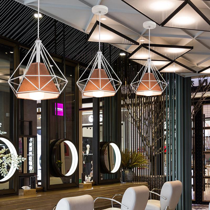 工业风复古发廊吊灯 个性创意超亮理发店led灯美发店餐厅装饰灯具