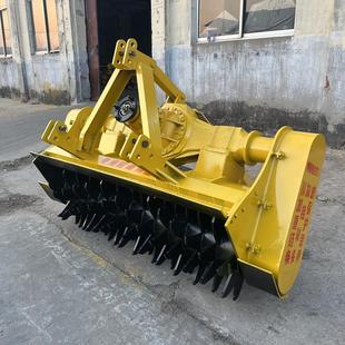 拖拉机后置树根粉碎机 果园林场树枝破树机 车载式树疙瘩破碎机
