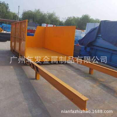 建筑工地悬挑梁式卸料平台 装备高空作业落地式吊篮 抽屉式吊装台