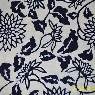 南通特产纯手工蓝印花布8520通州土布整卷手织布老字号蓝麒麟牌