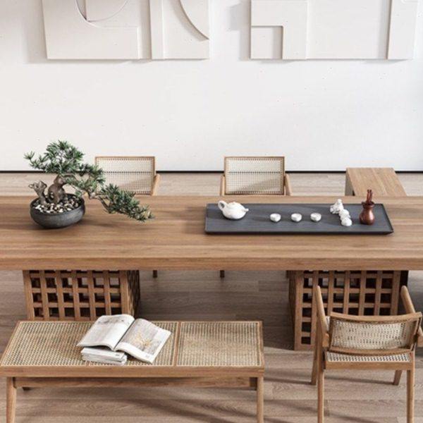 新中式禅意茶桌椅组合实木大板桌泡茶台茶室家具木质侘寂风茶艺桌,住宅家具,茶几,淘宝优惠券,粉丝福利购,淘宝优惠卷