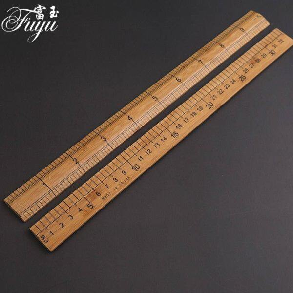 老式竹尺子裁剪量衣尺戒30cm缝纫直尺市尺裁缝工具木尺家用裁缝尺