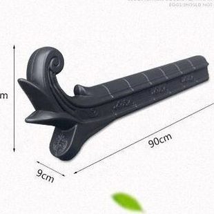 祥云翘脚仿古瓦配件围墙院墙马头墙压顶飞檐大翘角中式屋脊一体瓦