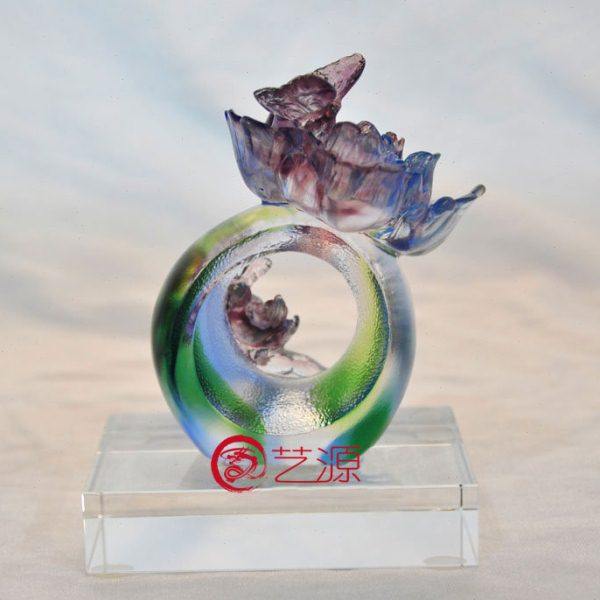 艺源 琉璃摆件花开富贵创意家居客厅电视柜酒柜新房婚房生日礼品,家居饰品,装饰摆件,淘宝优惠券,粉丝福利购,淘宝优惠卷